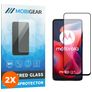 Mobigear Premium Motorola Moto G24 Glazen Screenprotector - Case Friendly - Zwart (2-Pack)
