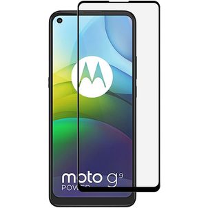 Mobigear Premium Motorola Moto G9 Power Glazen Screenprotector - Case Friendly - Zwart