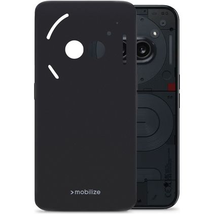 Mobilize Rubber Gelly Nothing Phone (2a) Hoesje Flexibel TPU Backcover - Matt Black