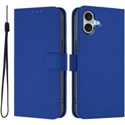 Mobigear Urban Wallet iPhone 16 Plus Hoesje Bookcase - Donkerblauw