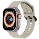 Mobigear Ripple Siliconen Apple Watch Bandje Gespsluiting - 49/46/45/44 mm - Sterrenlicht