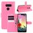 Mobigear Classic LG K50s Hoesje Bookcase Portemonnee - Magenta