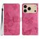 Mobigear Butterfly iPhone 17 Pro Hoesje Bookcase Portemonnee - Rood