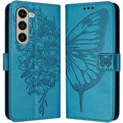 Mobigear Butterfly Samsung Galaxy Z Fold 6 Hoesje Bookcase Portemonnee - Blauw