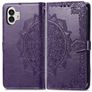 Mobigear Mandala Nothing Phone (2) Hoesje Bookcase Portemonnee - Paars