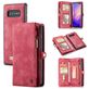 Caseme 008 Samsung Galaxy S10 Plus Hoesje Uitneembare 2in1 Bookcase Portemonnee - Rood