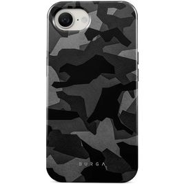Burga Tough iPhone 16e Hoesje Hardcase Backcover Shockproof - Night Black Camo