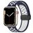 Mobigear Sport Plus Mag Siliconen Apple Watch Bandje Magneetsluiting - 49/46/45/44 mm - Zwart / Marineblauw