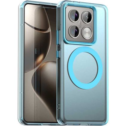 Mobigear Shockproof Xiaomi 14T Pro MagSafe Hoesje Hardcase Backcover - Blauw