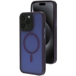 Mobiparts Hardcover iPhone 15 Pro Max MagSafe Hoesje Hardcase Backcover - Satin Purple