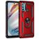 Mobigear Armor Ring Motorola Moto G60 Hoesje Hardcase Backcover Shockproof met Ringhouder - Rood