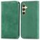 Mobigear Retro Slim Samsung Galaxy S25 Plus Hoesje Bookcase Portemonnee - Groen