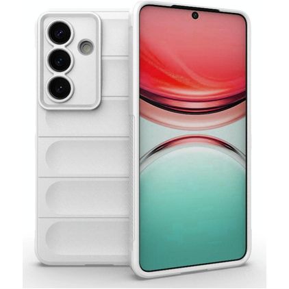 Mobigear Bumpy Samsung Galaxy S26 Hoesje Flexibel TPU Backcover - Wit