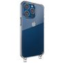 Mobigear Mix & Match Doorzichtig iPhone 13 Pro Max Flexibel TPU Hoesje met koord - Transparant
