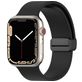 Mobigear Sport Mag Siliconen Apple Watch Bandje Magneetsluiting - 42/41/40/38 mm - Zwart