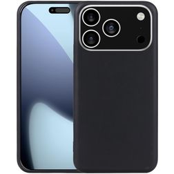 Mobigear Basics iPhone 17 Pro Hoesje Flexibel TPU Backcover - Zwart