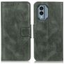 Mobigear Classy Nokia X30 Hoesje Bookcase Portemonnee - Groen