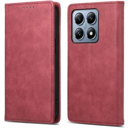 Mobigear Wallet Xiaomi 14T Pro Hoesje Bookcase Portemonnee - Rood