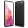Mobigear Brushed Slim Samsung Galaxy S21 FE Hoesje Flexibel TPU Backcover - Zwart