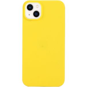 Mobigear Colors iPhone 14 Hoesje Flexibel TPU Backcover - Geel