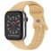 Mobigear Sport Dual Siliconen Apple Watch Bandje Druksluiting - 49/46/45/44 mm - Beige