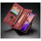 Caseme 008 Samsung Galaxy S10 Plus Hoesje Uitneembare 2in1 Bookcase Portemonnee - Rood