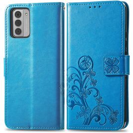 Mobigear Clover Nokia G42 Hoesje Bookcase Portemonnee - Blauw
