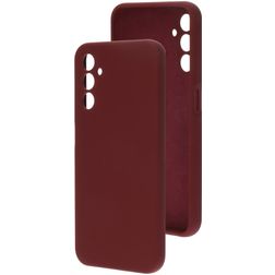 Mobiparts Samsung Galaxy A14 Siliconen Hoesje Backcover - Plum Red