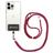 Mobigear Nylon Lanyard Universeel Telefoonkoord Verstelbaar - Rood / Zwart