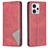 Mobigear Rhombus Slim Motorola Moto G23 Hoesje Bookcase - Rood
