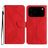 Mobigear Stitch iPhone 17 Pro Hoesje Bookcase Portemonnee - Rood