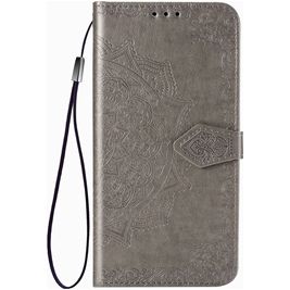 Mobigear Mandala Google Pixel 4a Hoesje Bookcase Portemonnee - Grijs