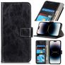 Mobigear Basic iPhone 14 Pro Max Hoesje Bookcase Portemonnee - Zwart