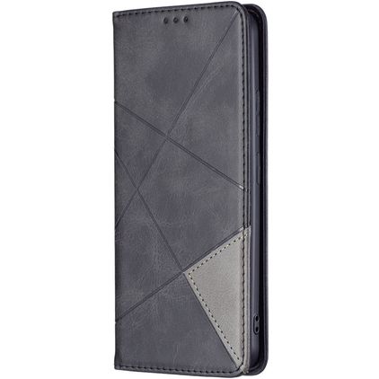 Mobigear Rhombus Slim POCO M4 Pro 5G Hoesje Bookcase - Zwart