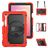 Mobigear SureGrip XGuard Samsung Galaxy Tab S11 Hoes Hard Kunststof,Siliconen Backcover + Stylus Houder + Schouderband + Standaard - Rood