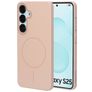 Mobiparts Slim Line Samsung Galaxy S25 MagSafe Hoesje Hardcase Backcover - Dune Sand