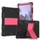 Mobigear ShieldStand Samsung Galaxy Tab A8 10.5 (2021) Hoes Hard Kunststof,Siliconen Backcover + Standaard - Zwart / Rood