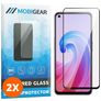 Mobigear Premium OPPO A96 Glazen Screenprotector - Case Friendly - Zwart (2-Pack)