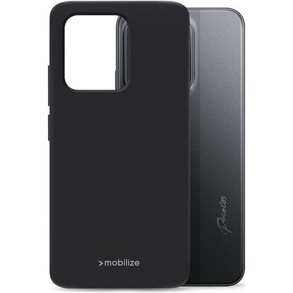 Mobilize Rubber Gelly POCO C85 Hoesje Flexibel TPU Backcover - Zwart