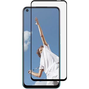 Mobigear Premium OPPO A52 Glazen Screenprotector - Case Friendly - Zwart