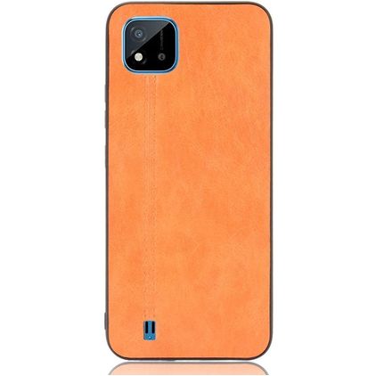 Mobigear Stitch Realme C11 (2020) Hoesje Backcover - Oranje