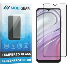 Mobigear Premium Motorola Moto G30 Glazen Screenprotector - Case Friendly - Zwart