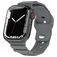 Mobigear Sport Armor Siliconen Apple Watch Bandje Druksluiting - 49/46/45/44 mm - Grijs