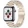 Mobigear Antwerp Stalen Apple Watch Bandje Vouwsluiting - 42/41/40/38 mm - Sterrenlicht