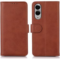 Mobigear Wallet Samsung Galaxy S25 Edge Hoesje Bookcase Portemonnee - Bruin