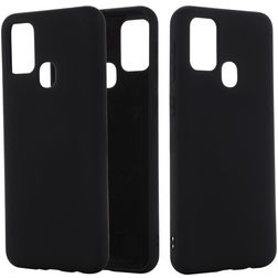 Mobigear Rubber Touch Samsung Galaxy M51 Siliconen Hoesje Backcover - Zwart