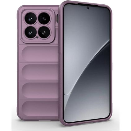 Mobigear Bumpy Xiaomi 15 Hoesje Flexibel TPU Backcover - Paars