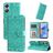 Mobigear Sunflower OPPO A17 Hoesje Bookcase Portemonnee - Groen