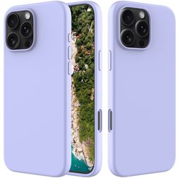 Mobigear Rubber Touch iPhone 16 Pro Siliconen Hoesje Backcover - Paars