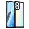 Mobigear Crystal OPPO Reno 7 Lite Hoesje Hardcase Backcover - Transparant / Zwart